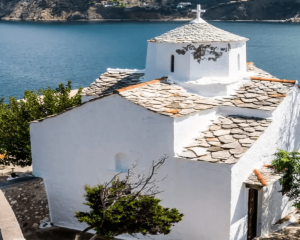 Skopelos: Monastery of Panagia Evangelistria Explore Edipsos And Beyond Skopelos - Monastery of Panagia Evangelistria